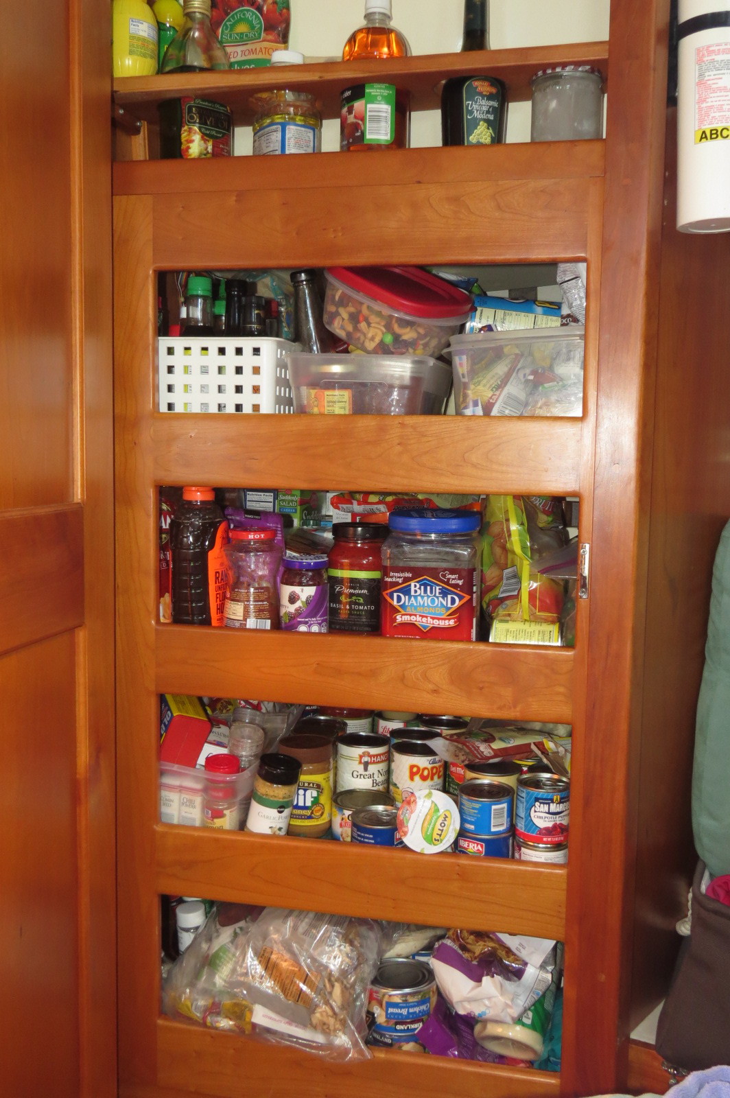the pantry is stocked.