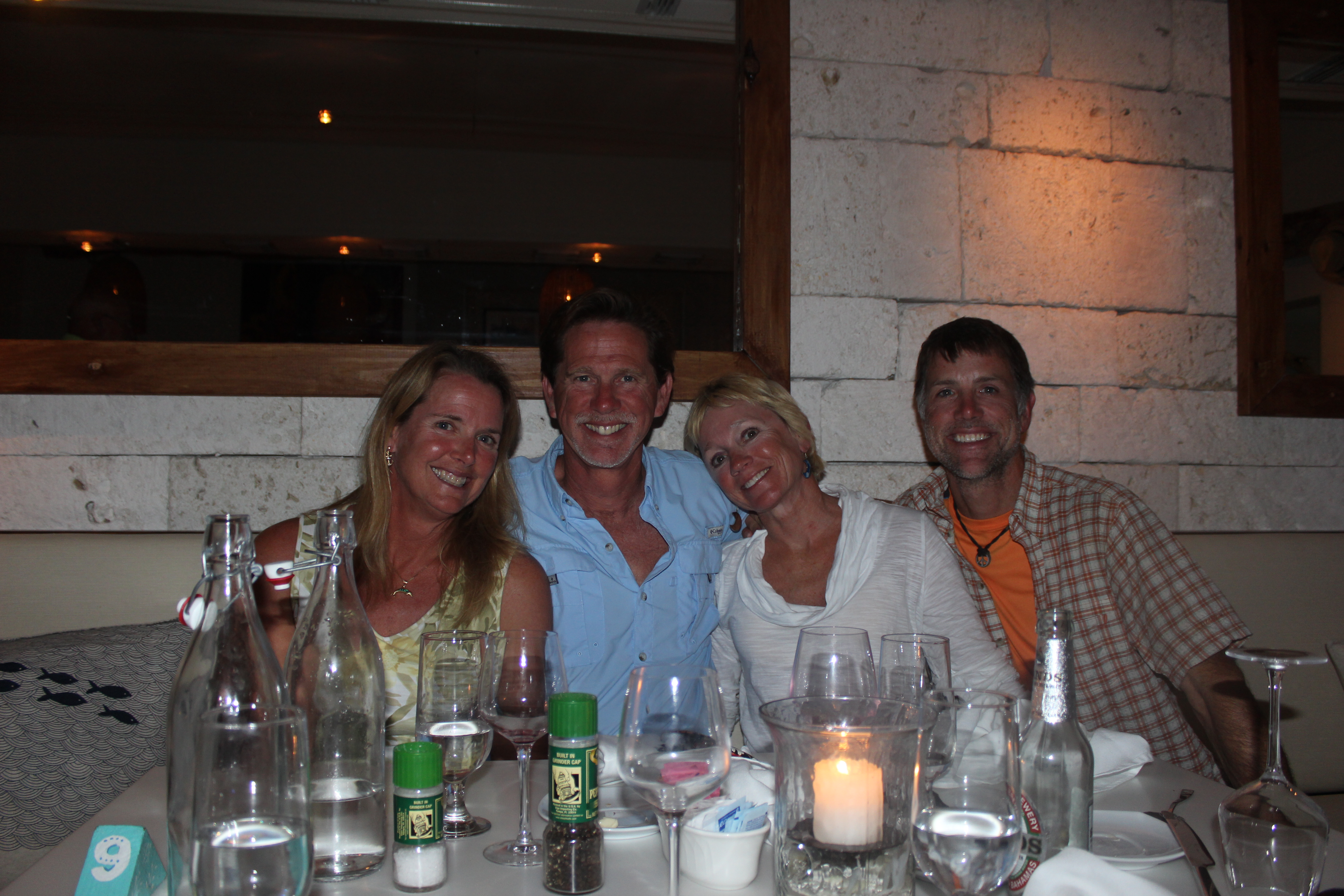 Farewell dinner at Staniel Cay Yacht Club