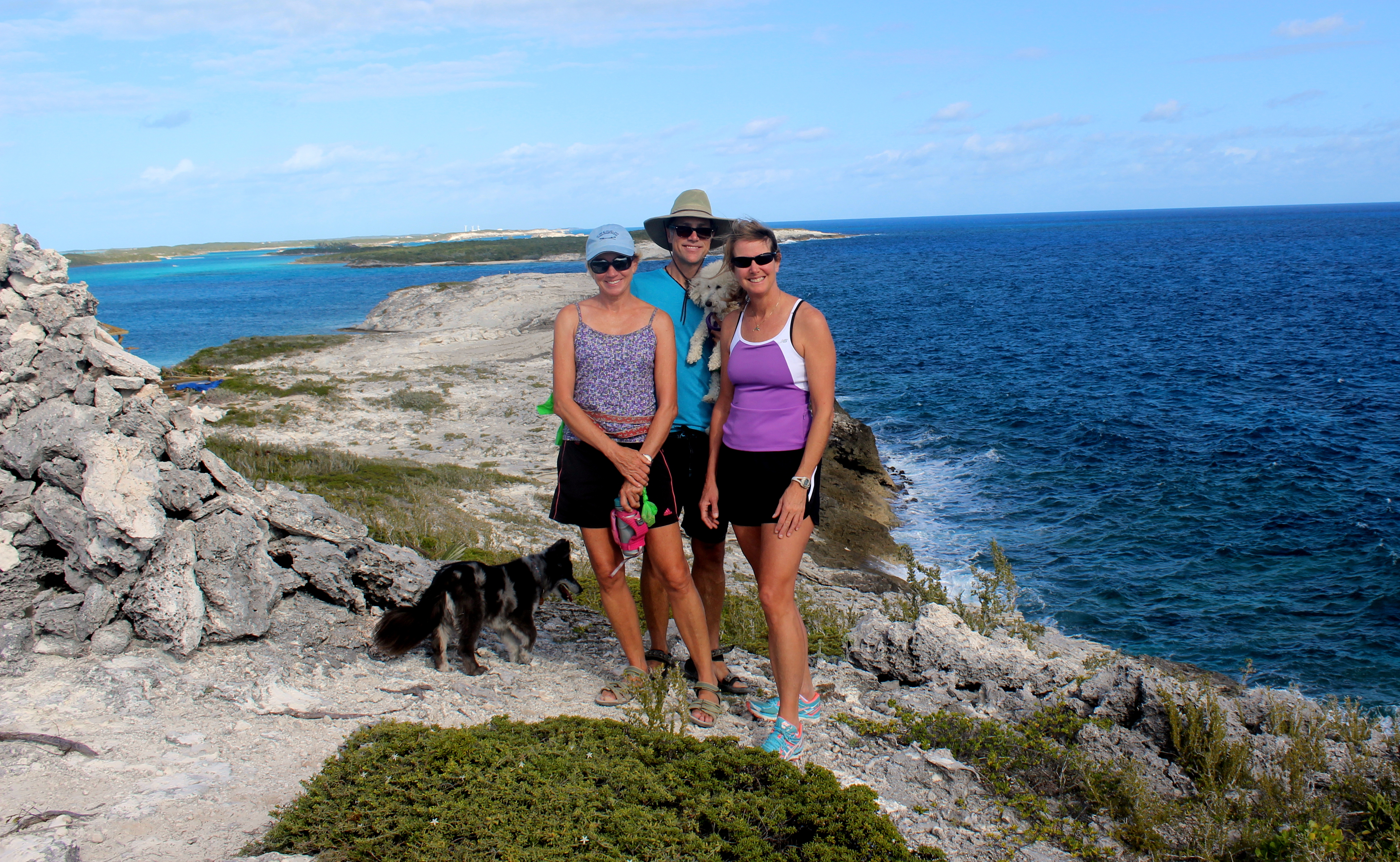 hiking in the Exumas