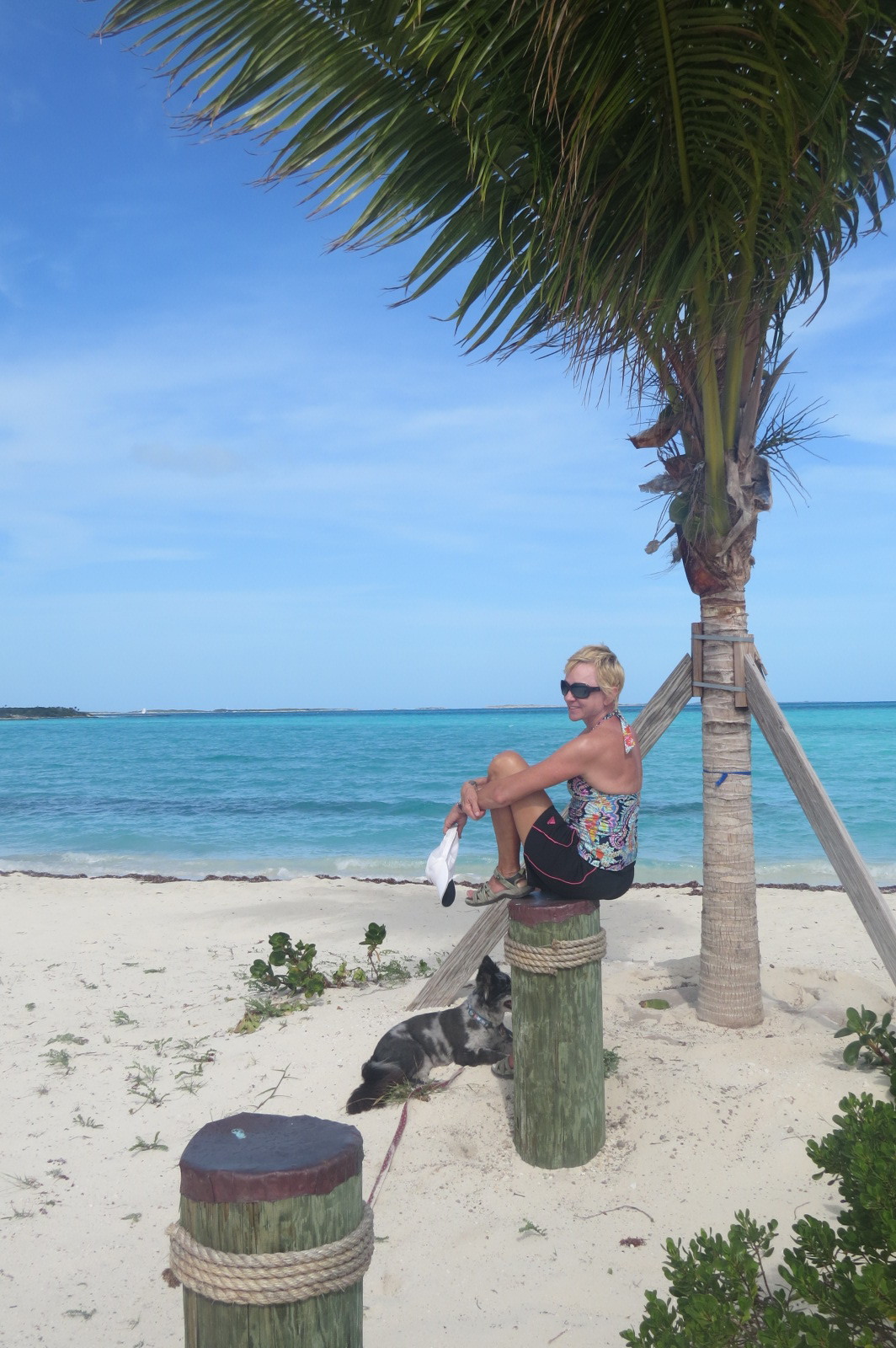 Pondering the beauty of Highbourne Cay