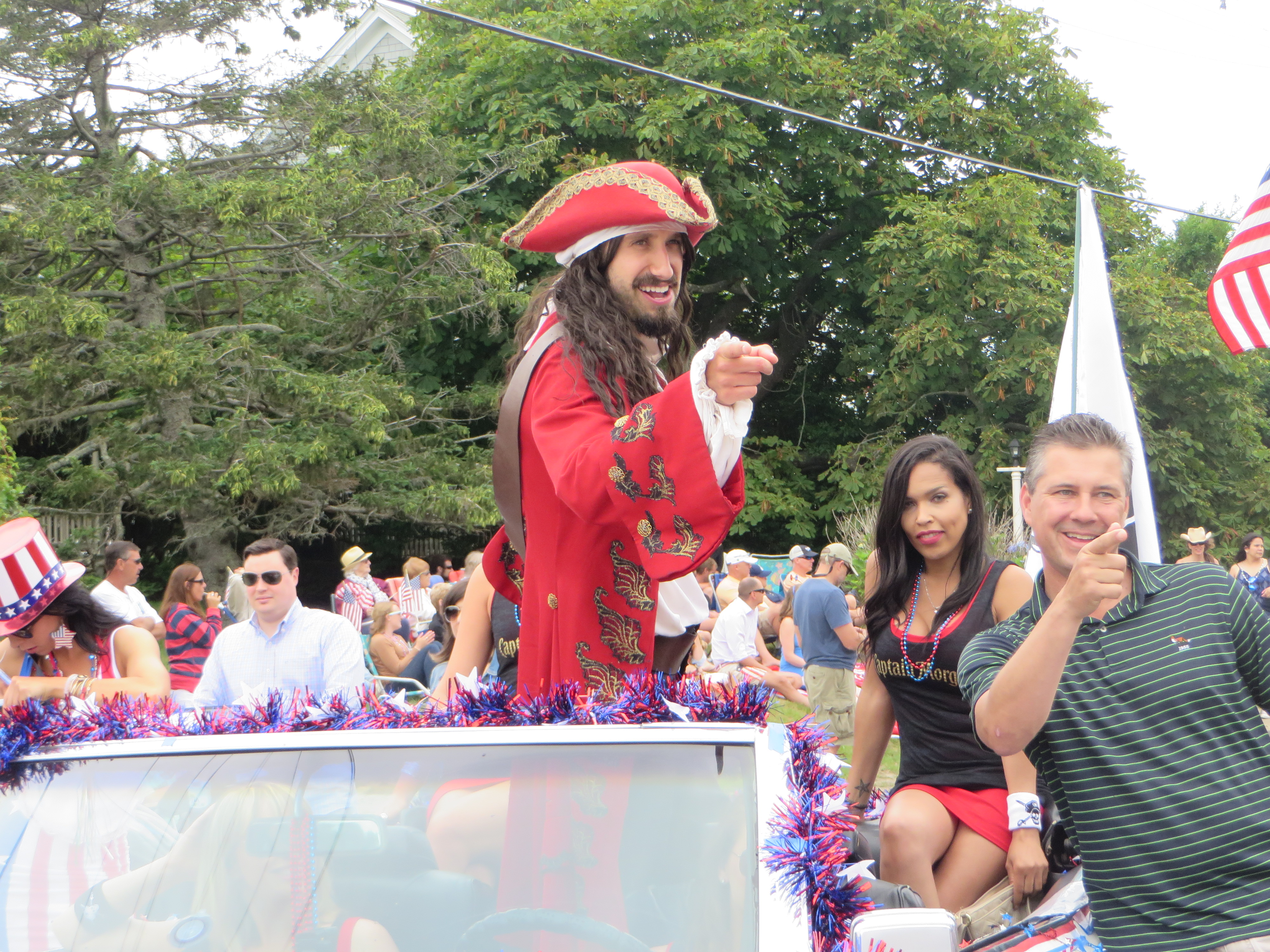 Captain Sparrow joined the parade