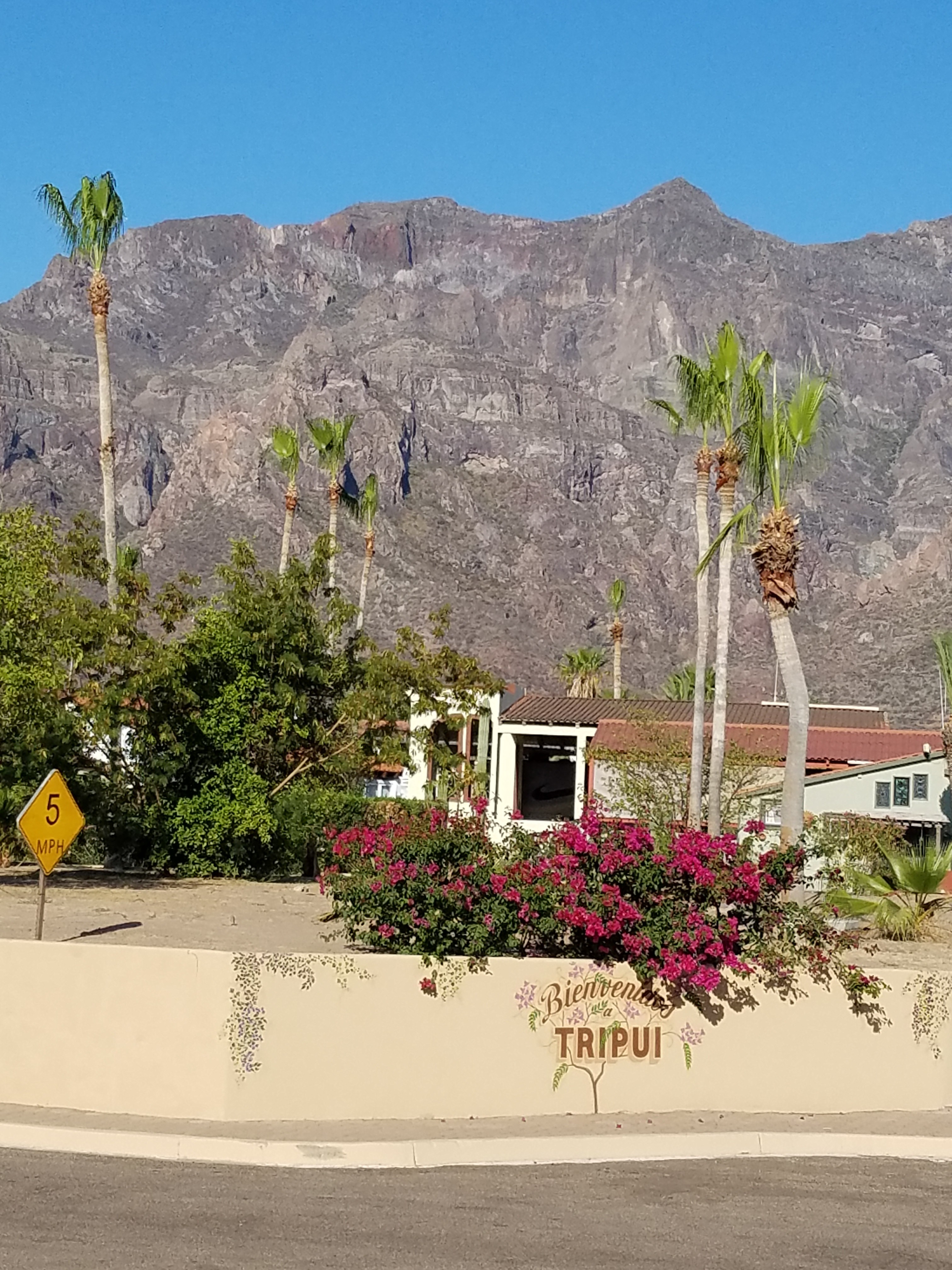 Our hotel and Sierra Gigantica in Puerto Escondido