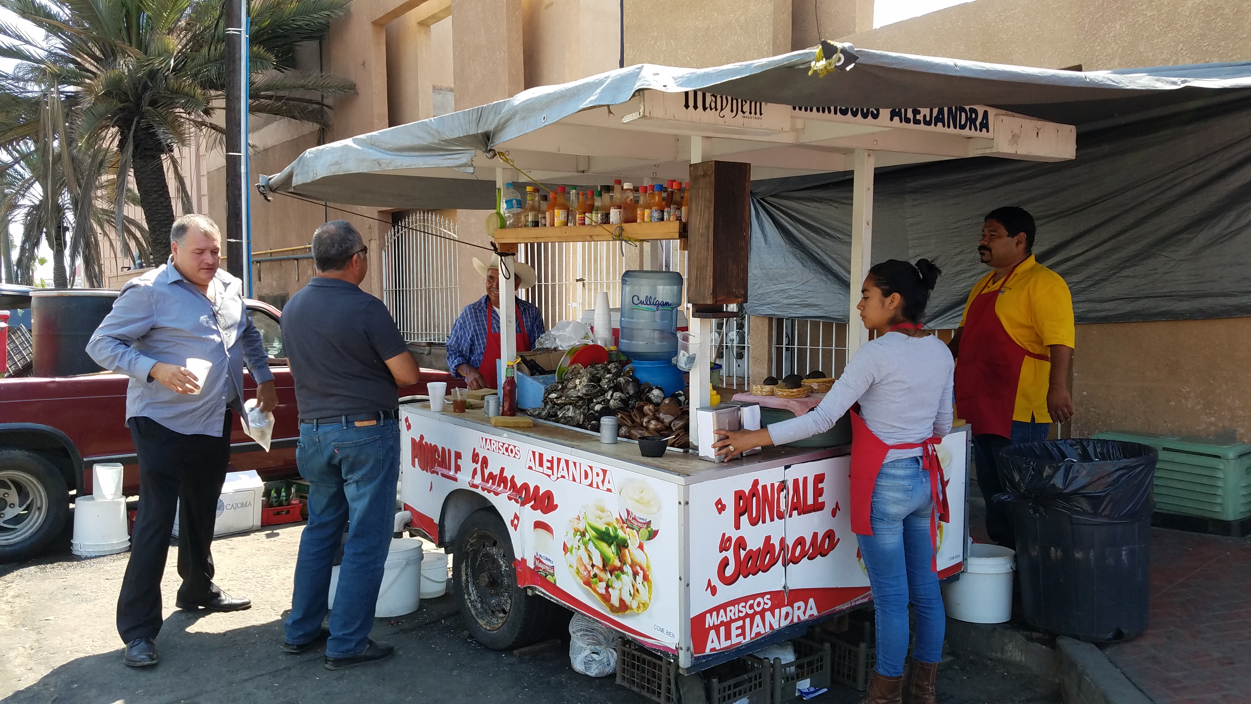 typical street food cart