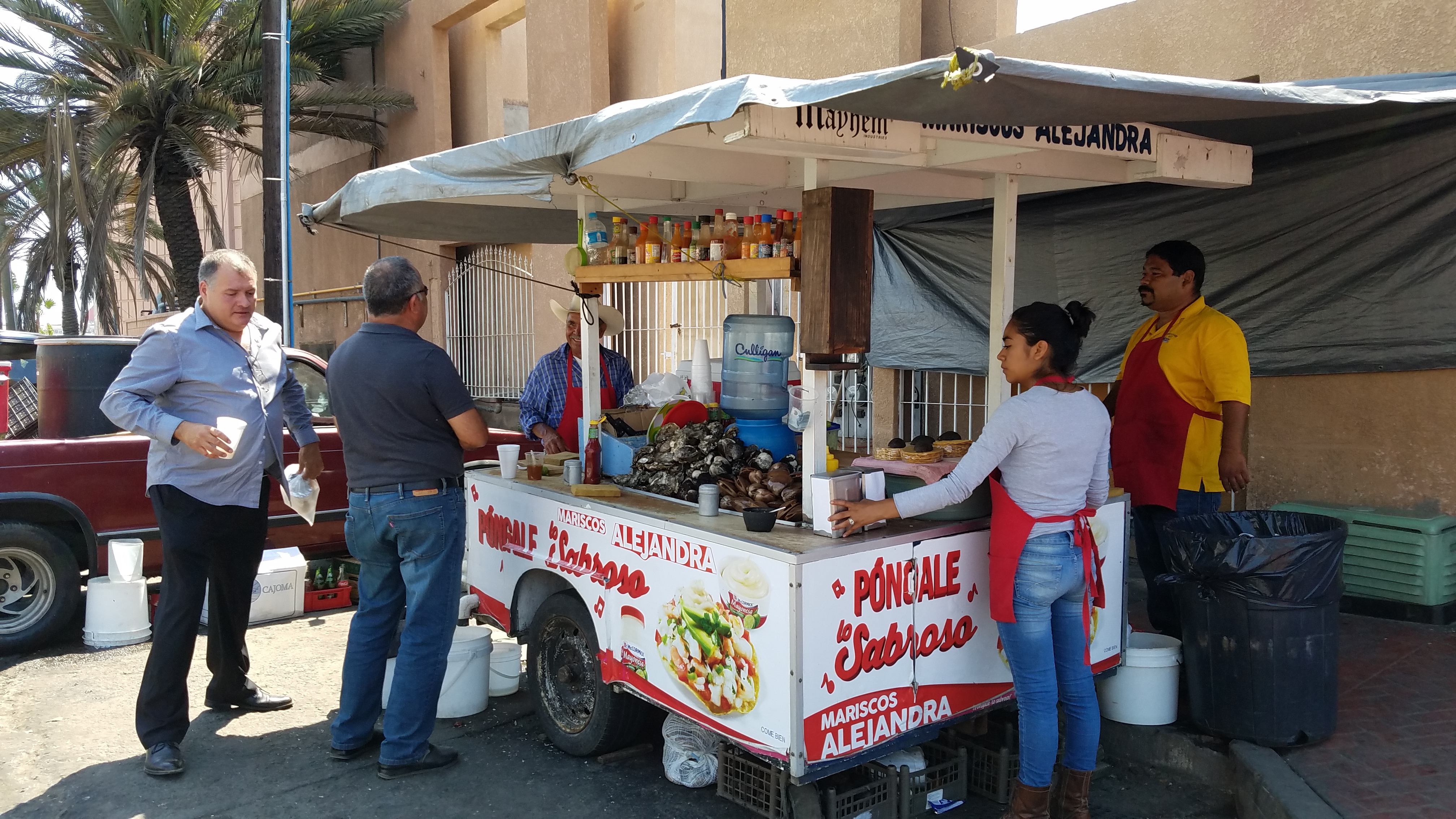 typical street food cart