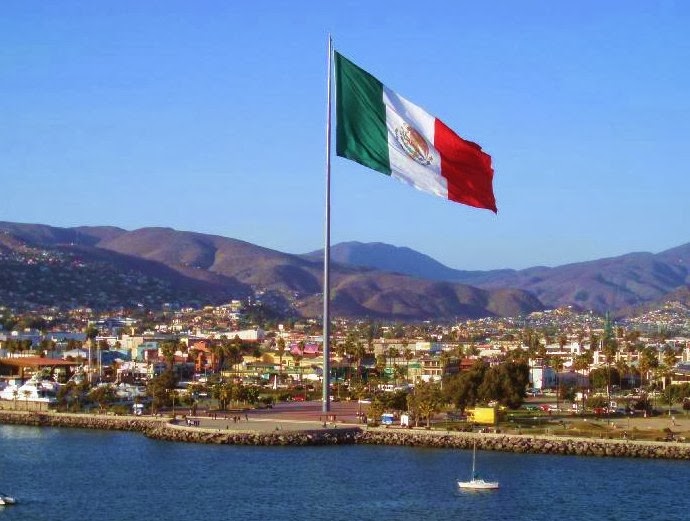 Mexican Flag on the Malecon