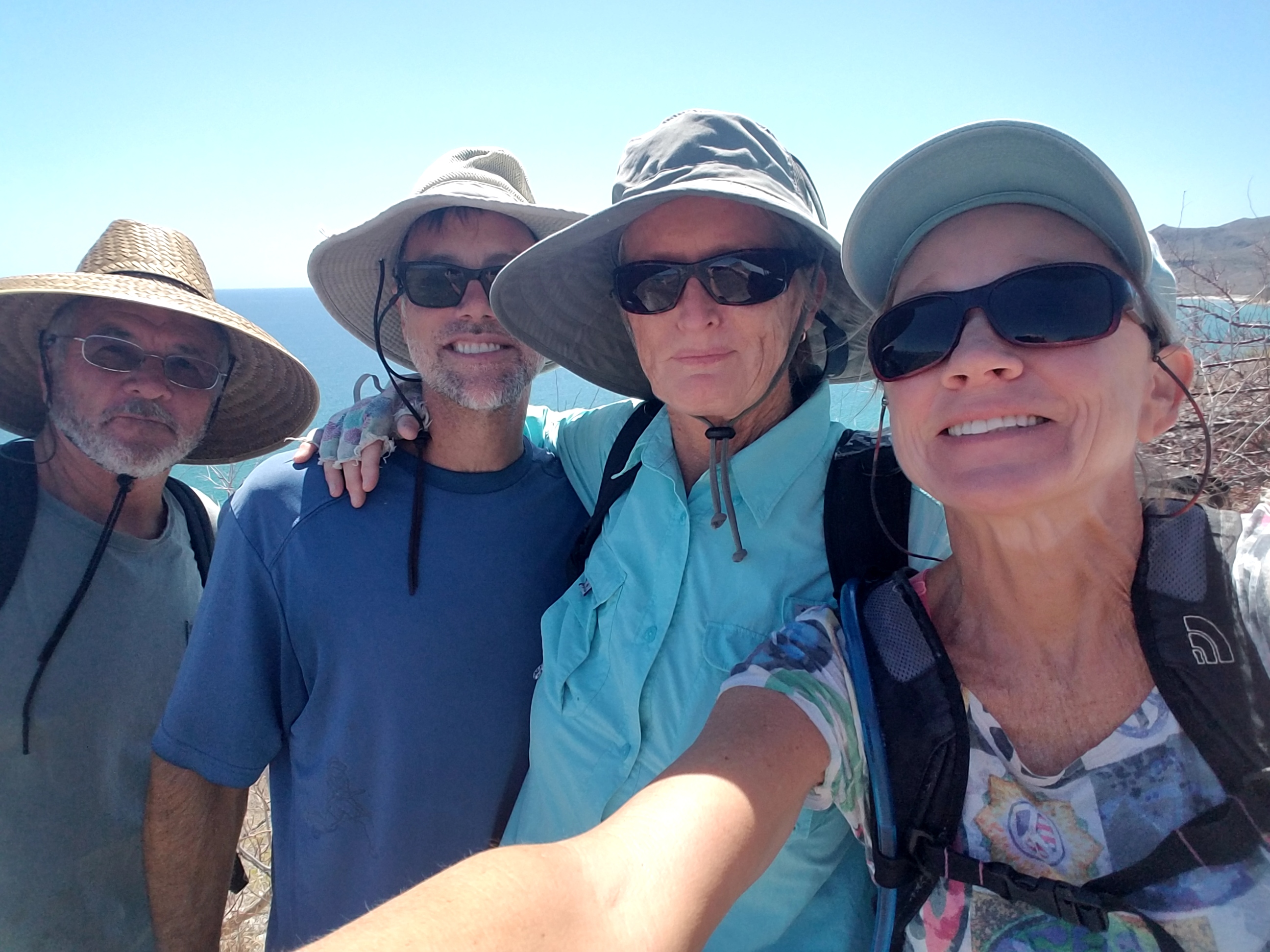 One of many hikes with our buds from Redwood Coast II